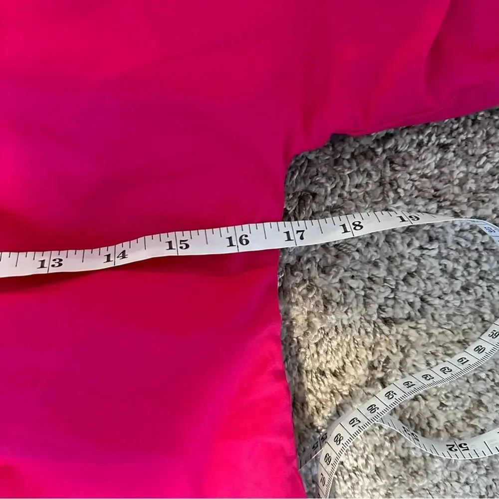 Kirna Zabete Bright Pink Cotton Ruched Top Blouse Medium